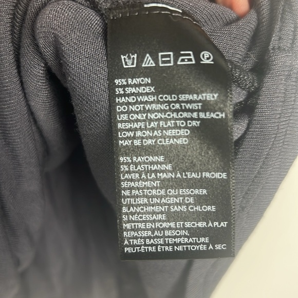 NEW Free People We The Free Gray Hoffman Faux Wrap Crossover Tee Shirt Top Sz M - Picture 9 of 9